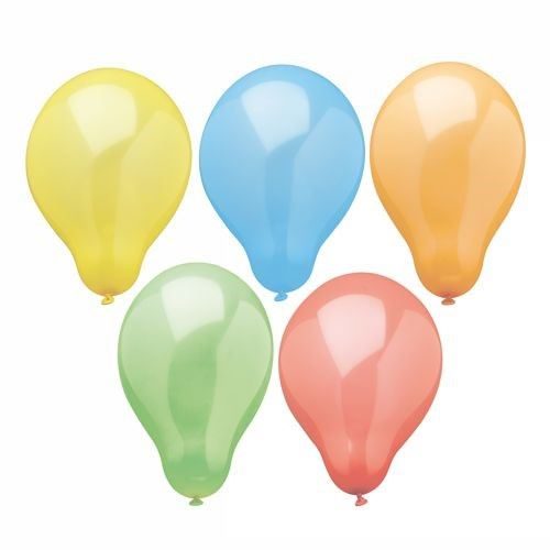 Papstar Rainbow Colours Birthday Party Balloons 10 Piece 19cm 18716