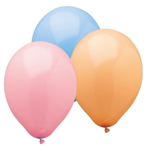 Papstar Pastel Colours Birthday Party Balloons 10 Piece Party Pack 25cm 18940