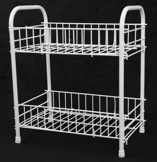 Metal 2 Tier Fruit And Vegetable Kitchen Storage Rack 30 x 36 cm 0278 A (Parcel Rate)