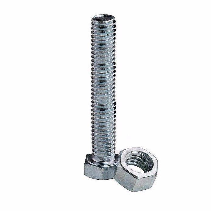 M6 x 50 Hex Bolts and Nuts Zinc Plating 5 in Pack 0328 (Large Letter Rate)