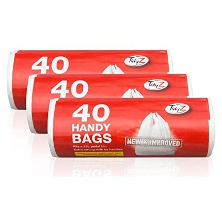 Bin Bags with Tie Handles 45 x 57.5 cm Roll of 40 B0046D (Parcel Rate)