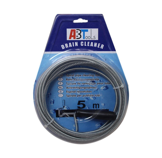 Drain Cleaner Spring Sink Wire with Handle 5m 5749 A (Parcel Rate)