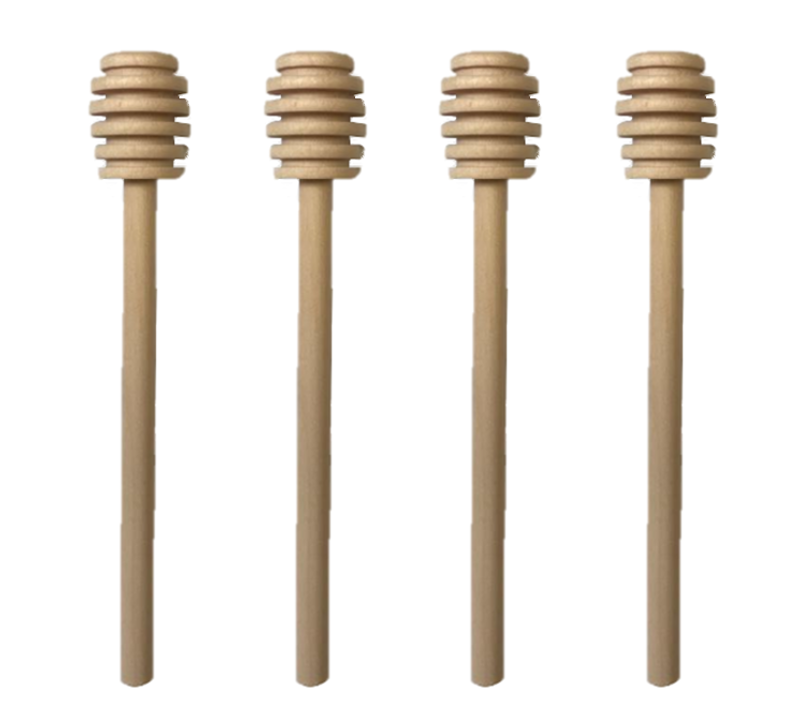 Wooden Honey Dripping Spoon 15 x 2.3 cm Pack of 4 7204 (Large Letter Rate)