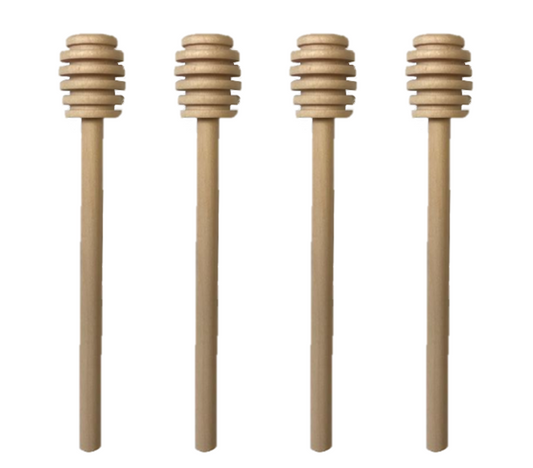 Wooden Honey Dripping Spoon 15 x 2.3 cm Pack of 4 7204 (Large Letter Rate)