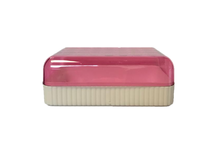 Plastic Bathroom Kitchen Soap Box Dish Holder Flower Design 12 x 8 x 5 cm Assorted Colours 7225