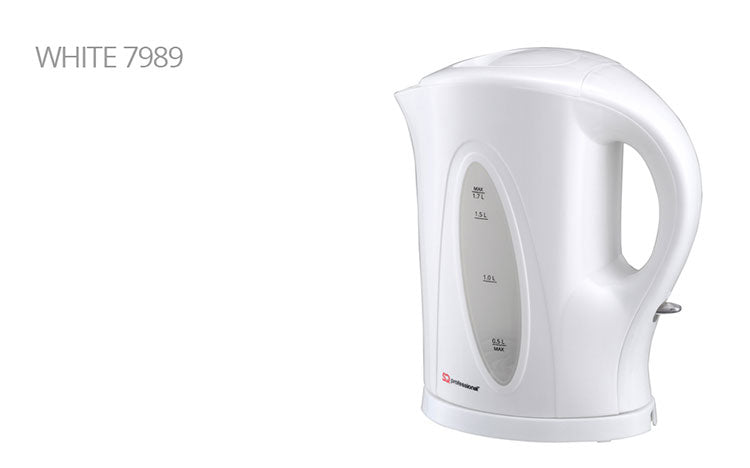 SQ Professional Aquen Plastic Kettle 1.7 Litre 2200W White 4720 (Parcel Rate)