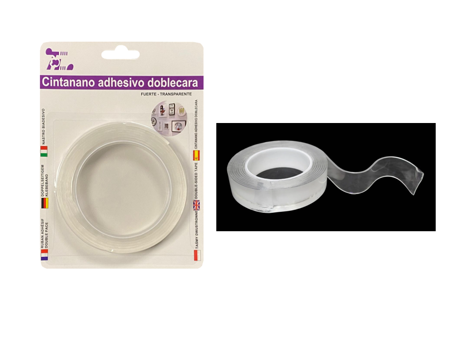 Clear Double Sided Ivy Nano Grip Tape Roll 2mm x 1.9mm x 2m 8112