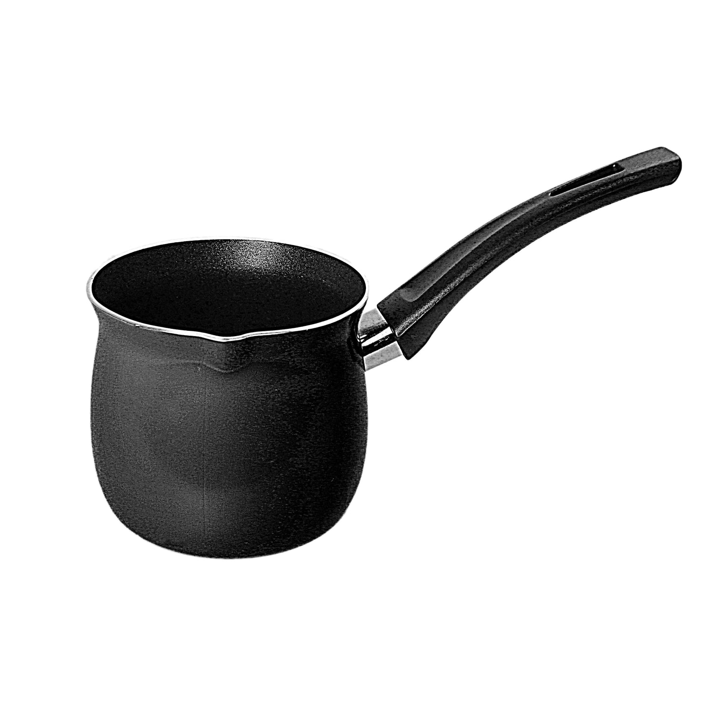 Small Tea / Coffee / Milk Pot Pan with Handle No. 10 10.5 x 23 x 9cm Black 4809 A