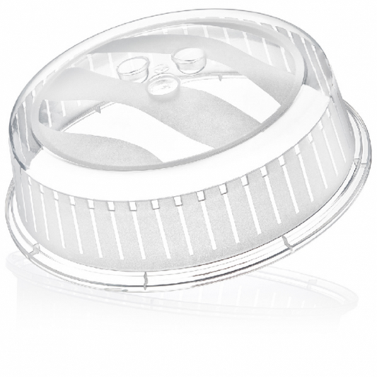Plastic Microwave Food Plate Cover 26cm D10506 (Parcel Rate)
