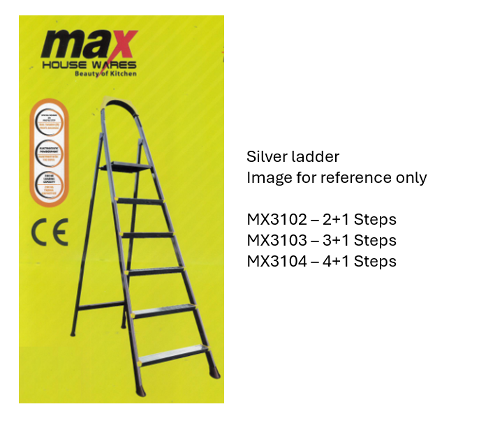2+1 Step Ladder Heavy Duty Assorted Colours MX3122 / MX3102 L3 (Big Parcel Rate)