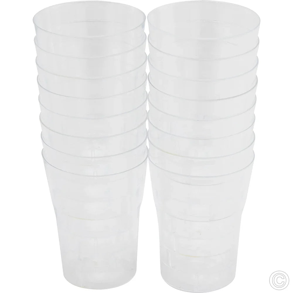 Reusable Plastic Shot Glasses 50ml Pack of 16 ST80577 (Parcel Rate)