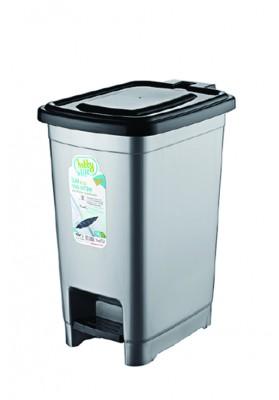 Plastic Kitchen Bathroom Slim Pedal Bin 15 Litre D01042 / PB15 A (Big Parcel Rate)