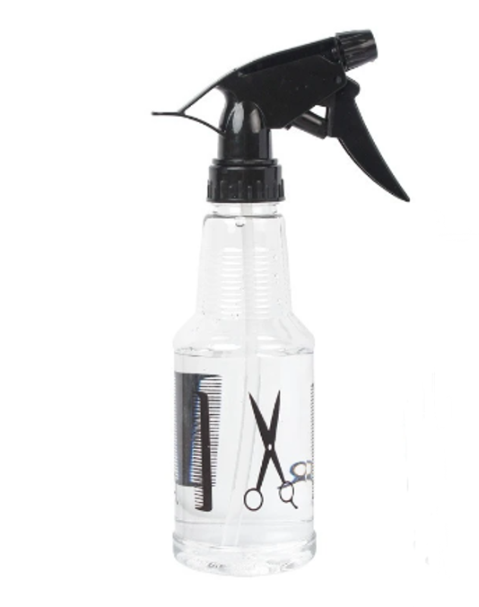 Barbers Hair Stylists Water Spraying Misting Bottle 0.40L Assorted Designs 0396