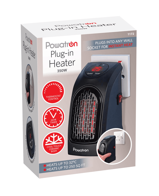 DGI Powatron Plug In Heater 400W 12.4 x 16.05 x 8.55 cm 1172 A (Parcel Rate)