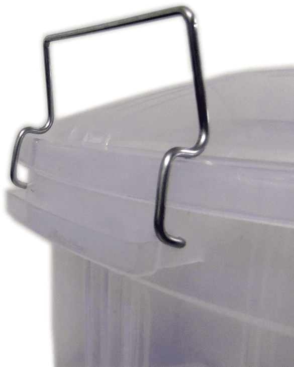 Clear Plastic Storage Bin Bucket with Lid 50 Litre AK556 / AK249 (Big Parcel Rate)