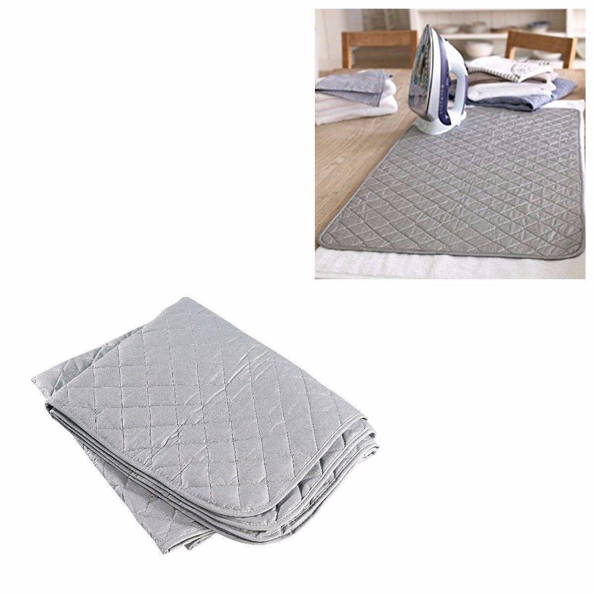 Padded Iron Cover Garment Ironing Mat Storage Foldable 91cm x 55cm 4761 (Parcel Rate)