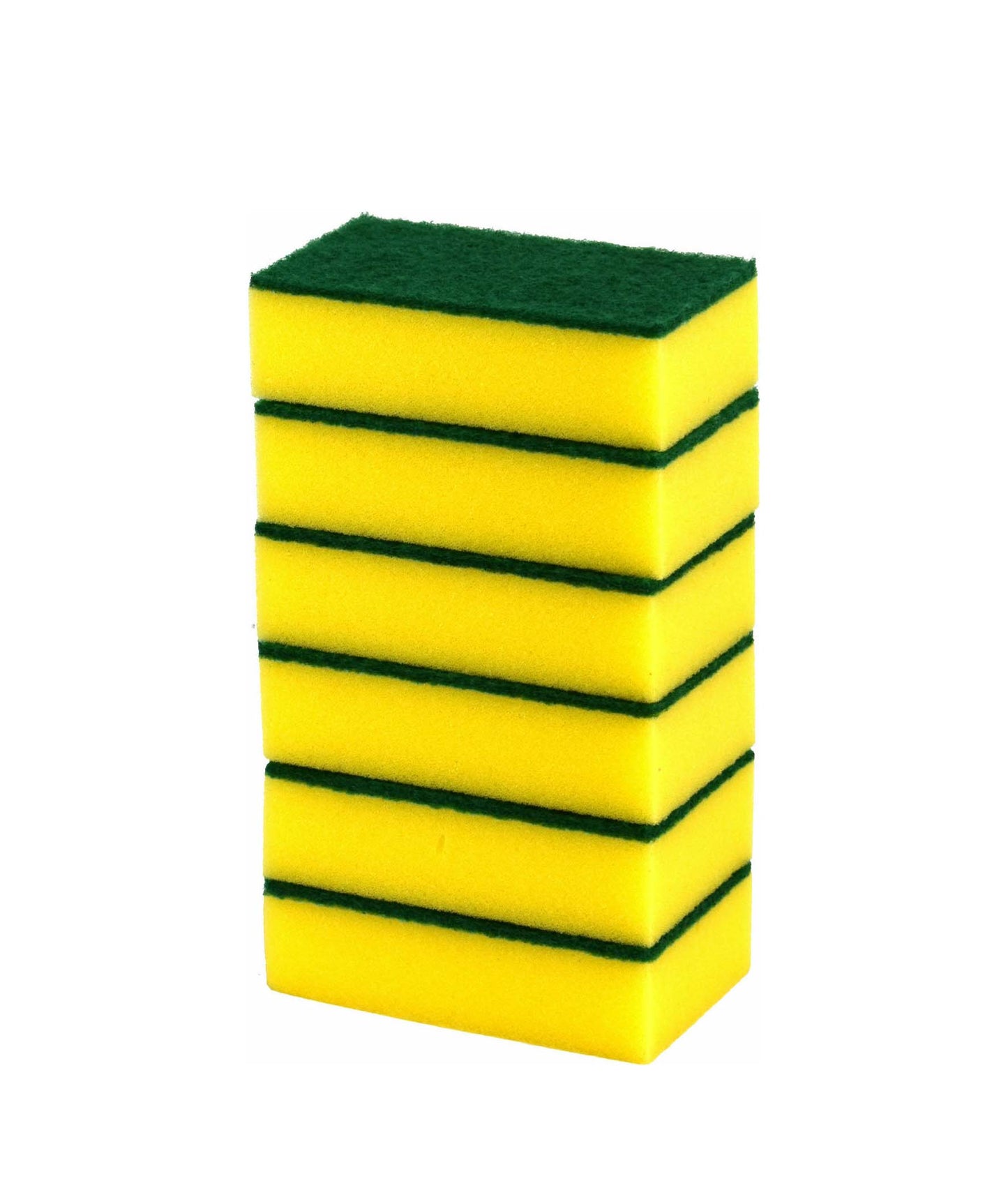 Acord Yellow Kitchen Sponges 15 cm Pack of 6 ST9436A (Parcel Rate)