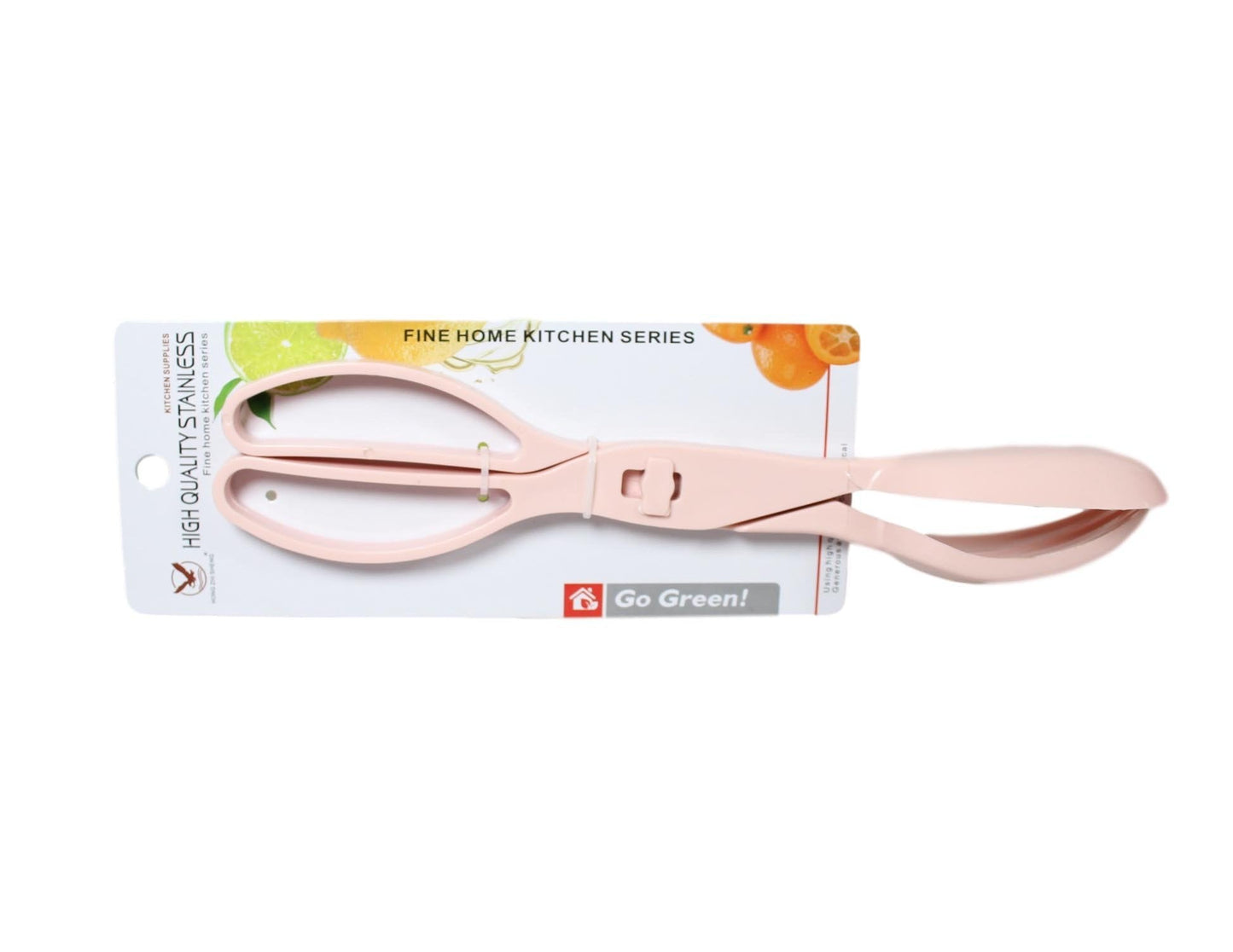 Plastic Kitchen BBQ Salad Food Serving Tongs 27 cm Assorted Colours 6034 A (Parcel Rate)