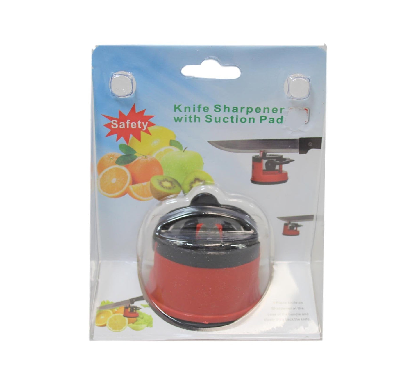 Kitchen Knife Sharpener with Suction Pad Assorted Colours 6161 (Parcel Rate)