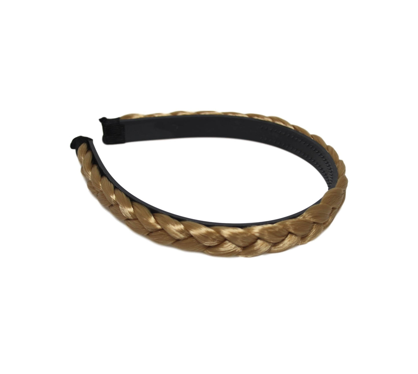 Girl's Faux Hair Braided Hair Head Band 15cm Assorted Colours 6239 (Large Letter Rate)