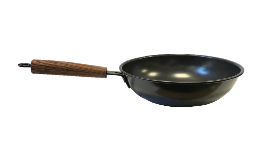 High Wall Non-Stick Flat Base Wok Frying Pan 30 cm 7406 A (Parcel Rate)