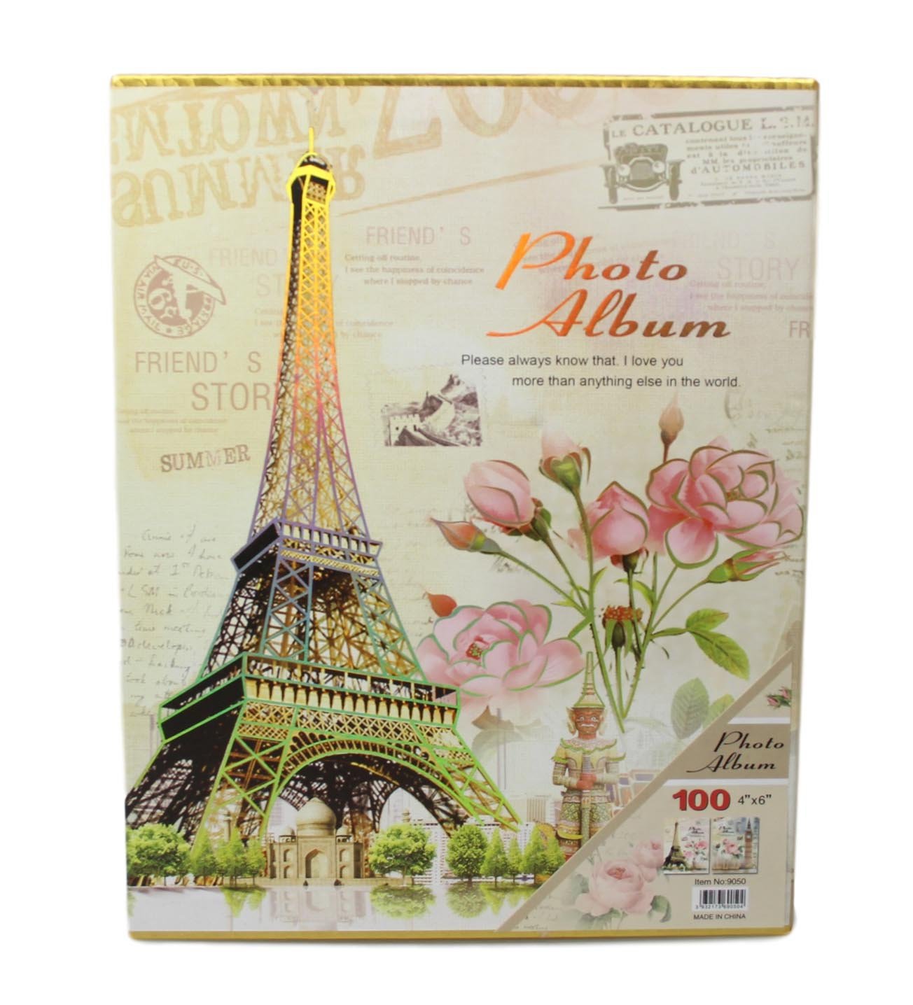 Paris Vintage Memories Wedding Birthday Photo Picture Album 4 x 6" Assorted Designs 5528 (Parcel Rate)