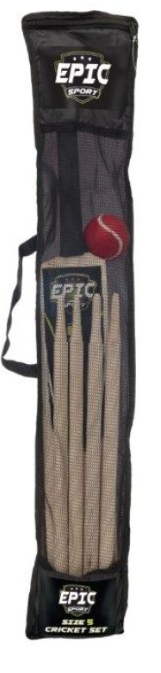 Children's Outdoor Wooden Cricket Bat Set Size 5 1379983 (Big Parcel Rate)
