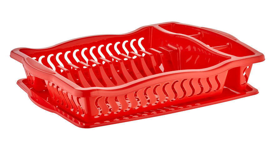 Kitchen Dish Cutlery Drainer With Tray Assorted Colours ASD005