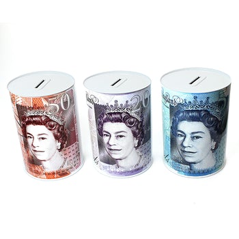 Money Tins, Bottles & Coin Boxes