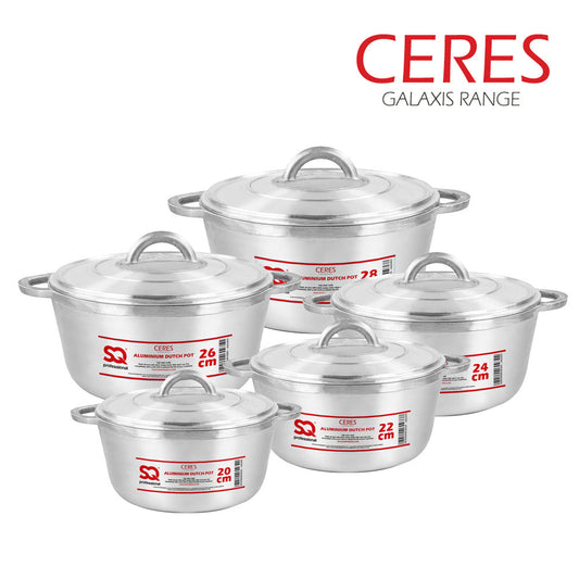 Galaxis Ceres Aluminium Dutch Pot Set of 5 1107