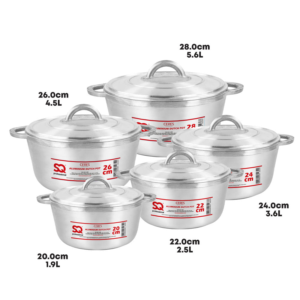 Galaxis Ceres Aluminium Dutch Pot Set of 5 1107