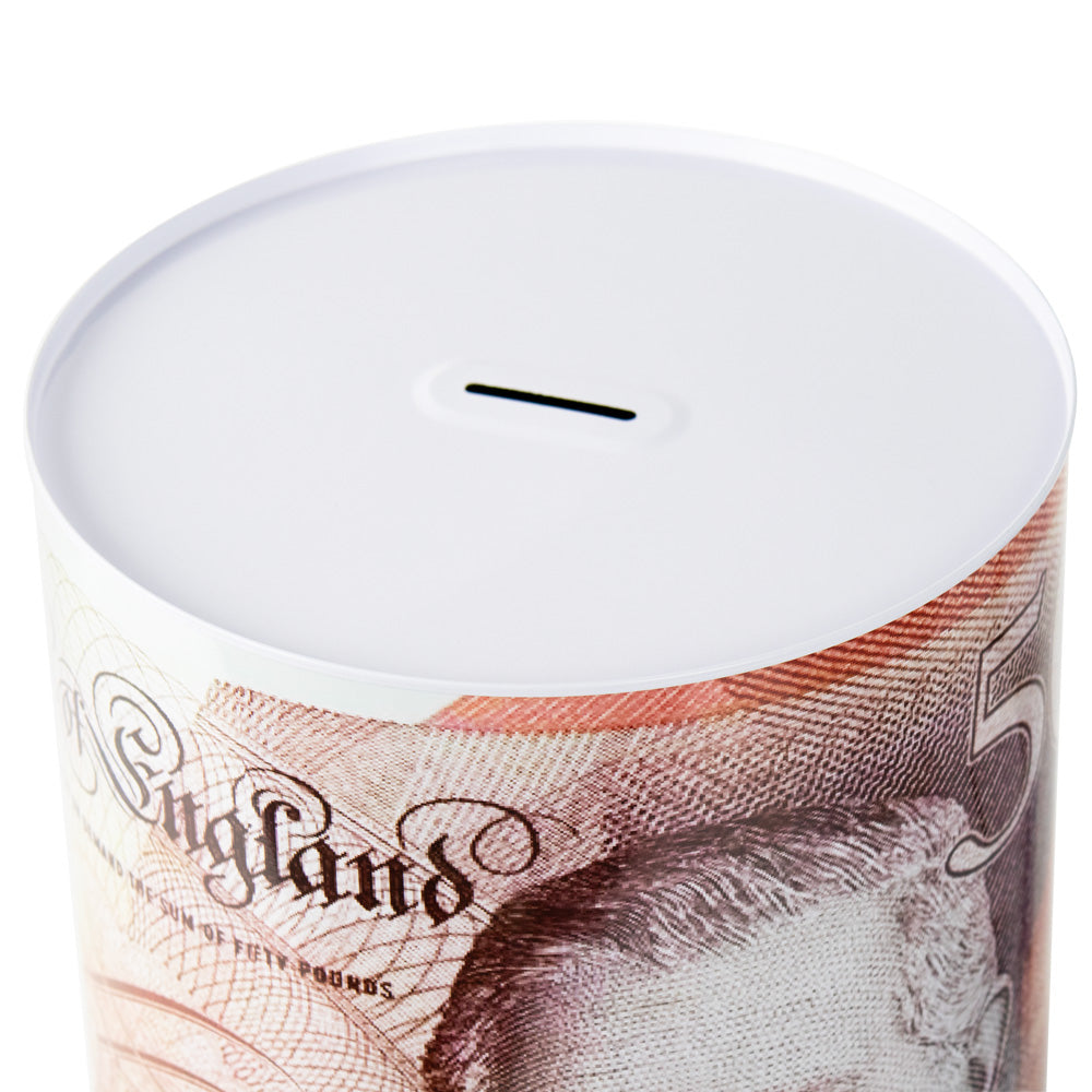 MTL250 Large Pound Note Coin Money Tin Box 17 x 22cm Assorted Designs King / Queen 2296 / TIN006 A (Parcel Rate)