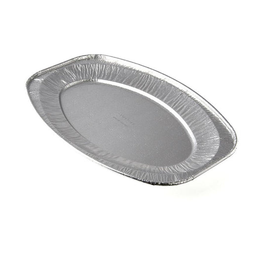 14" Disposable Aluminium Foil Oval Platter Pack of 3 MX6016 (Parcel Rate)