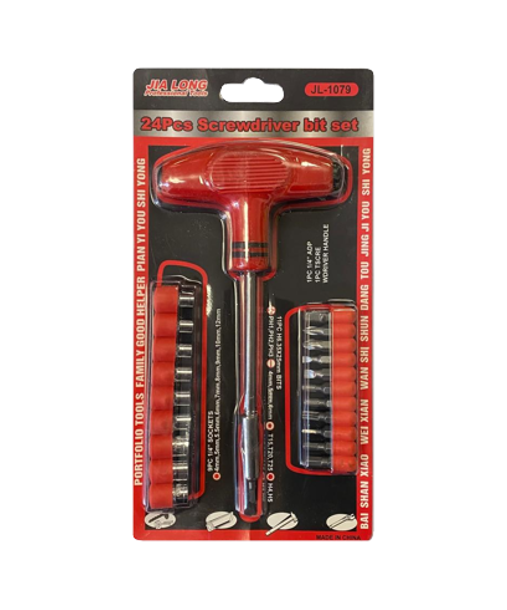 Socket and Bits Tool Set of 24 3158 A (Parcel Rate)
