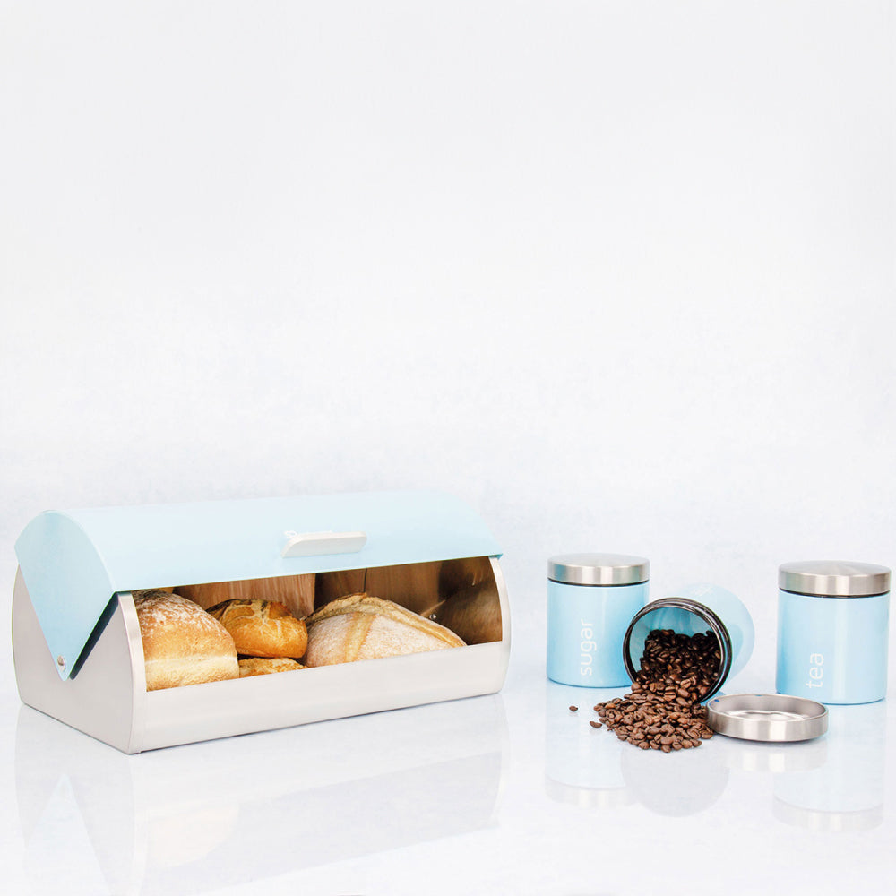 SQ Professional Dainty Metal Bread Bin with 3 Canisters Skyline 2700 / 6731 (Big Parcel Rate)