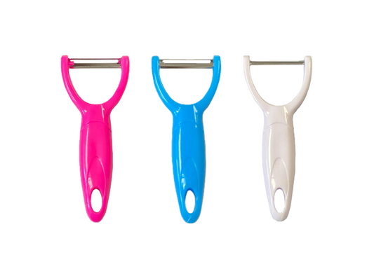 Plastic Kitchen Vegetable Peeler 14.5cm Assorted Colours 7864 (Parcel Rate)