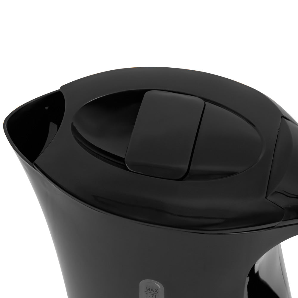 SQ Professional Aquen Plastic Kettle 1.7 Litre 2200W Black 7988 (Parcel Rate)