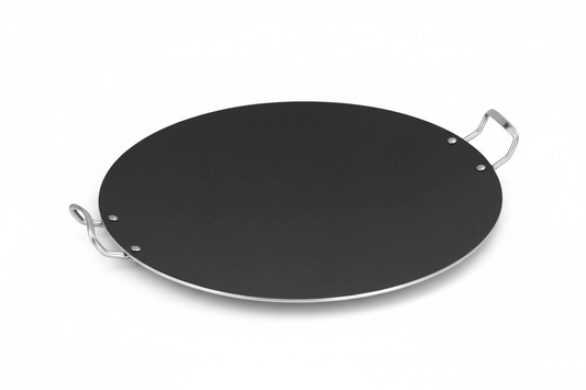 50cm Non Stick Tawa Heavy Duty Extra Large With Double Wire Handles Concave (Parcel Rate)