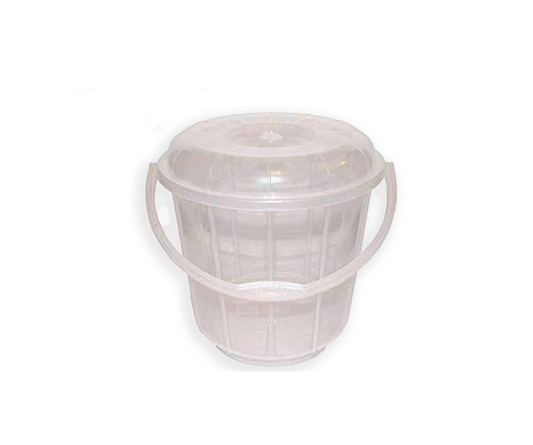 9 Litre Clear Transparent Plastic Bucket MX4102 (Parcel Rate)