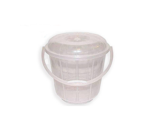 14 Litre Clear Transparent Plastic Bucket MX4103 (Big Parcel Rate)