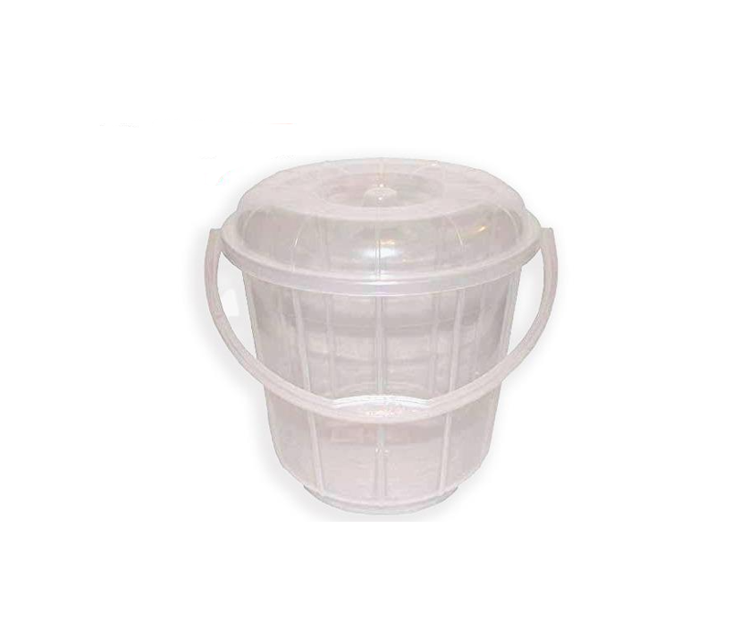 14 Litre Clear Transparent Plastic Bucket MX4103 (Big Parcel Rate)