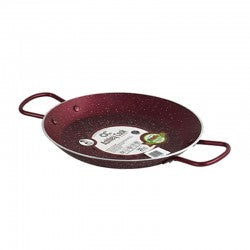 ASHLEY Non Stick Paella Pan 30cm Steel Handles STB0043 STK30-RED