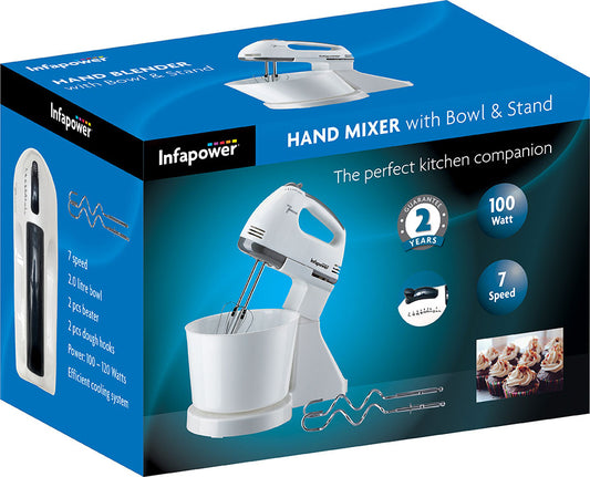 Infapower’s 7 Speed Electric Stand Hand Mixer X102 (Parcel Rate)