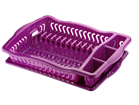 Kitchen Dish Cutlery Drainer With Tray Assorted Colours ASD005