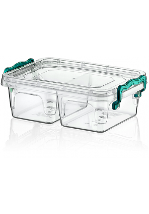 Hobby Clear Rectangular Divided Multi Box Storage Container Plastic 0.5 Litre 021048 (Parcel Rate)