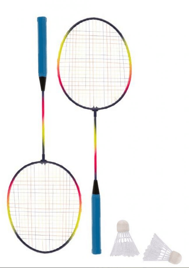 Badminton Rackets Set with 1 Shuttlecock Rainbow Design 1398000 (Parcel Rate)