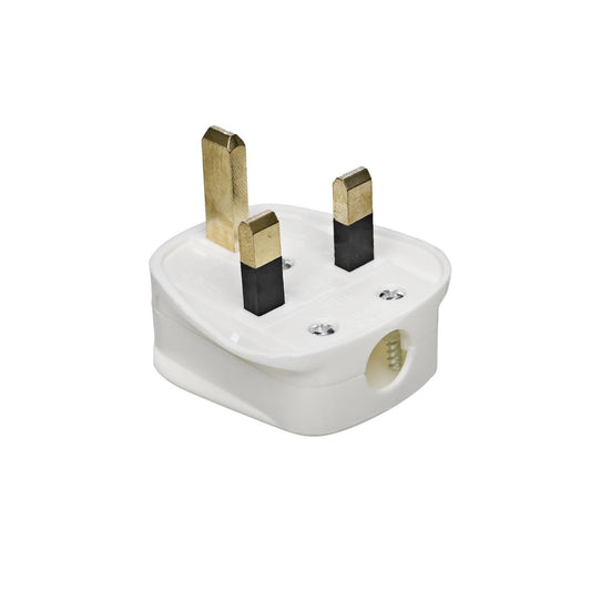 White /Black Plug 13 Amp Home Diy Electrical 3486 (Parcel Rate)