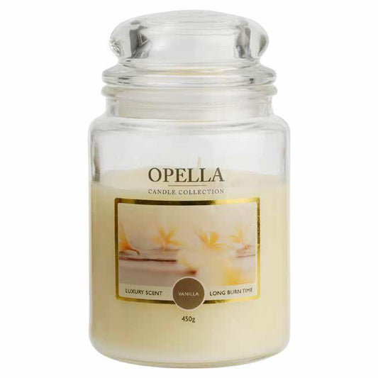 Jumbo Jar Opella Candle Vanilla 450g CDBIGV (Parcel Rate)