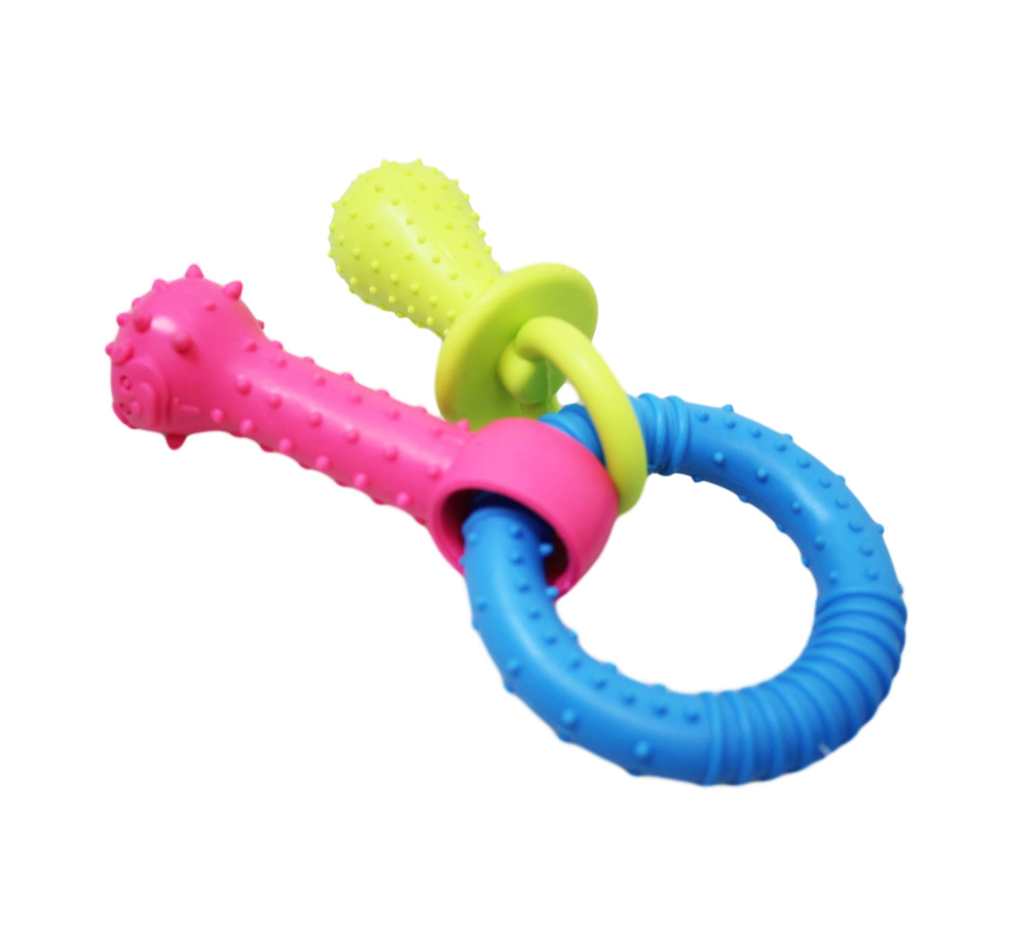 Pet Dog Chewing Toy Dummy Ring with Bone 1817 (Parcel Rate)