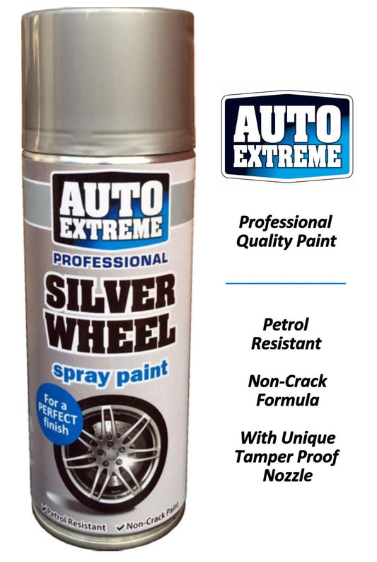 Auto Extreme Silver Wheel Spray Paint 400ml 1924 (Parcel Rate)